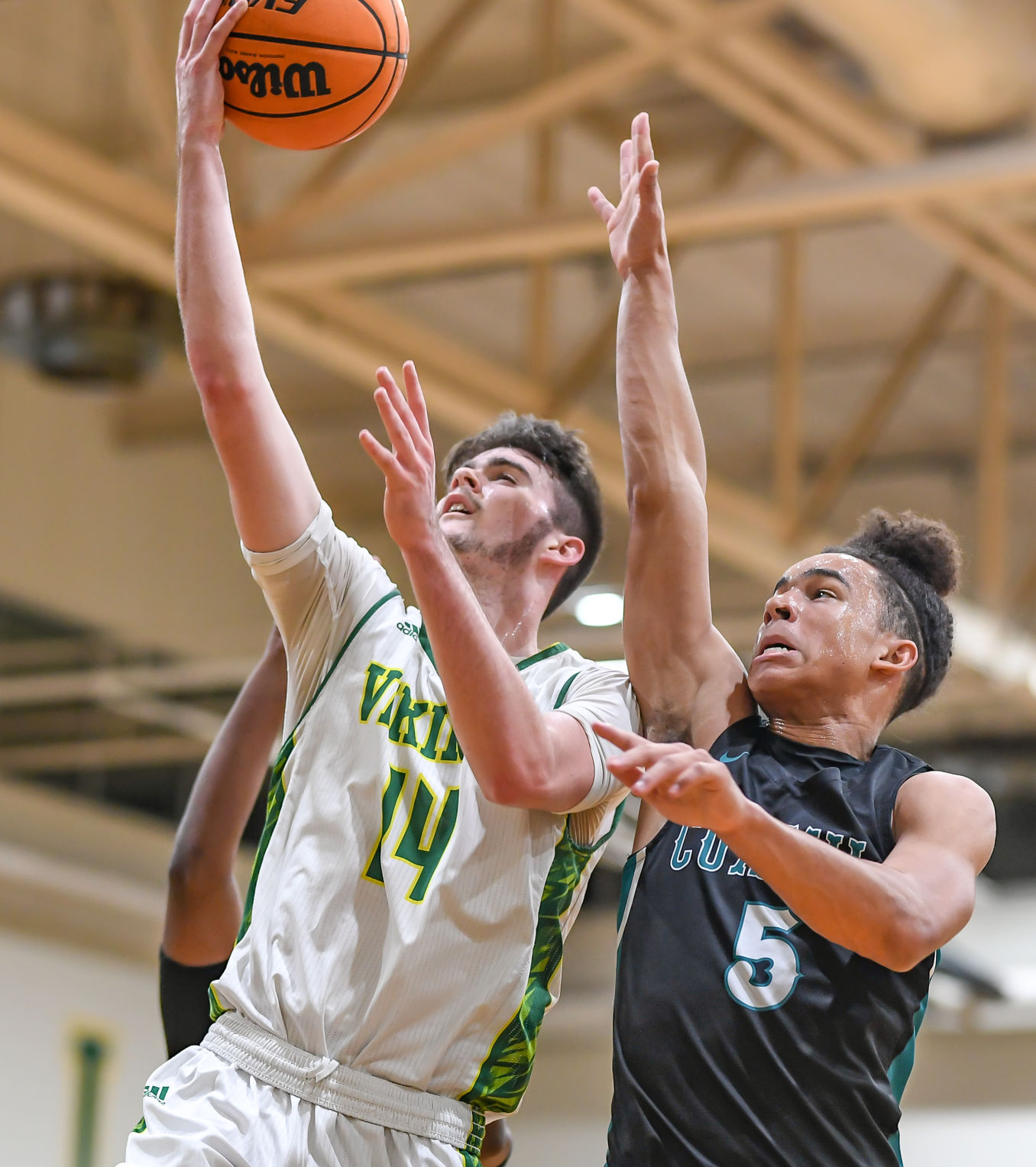 Friday night high school basketball action